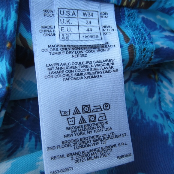 Brooks Brothers Red Fleece Swim Trunks mens W34 Island hawaii Paradise vacation - Picture 5 of 13